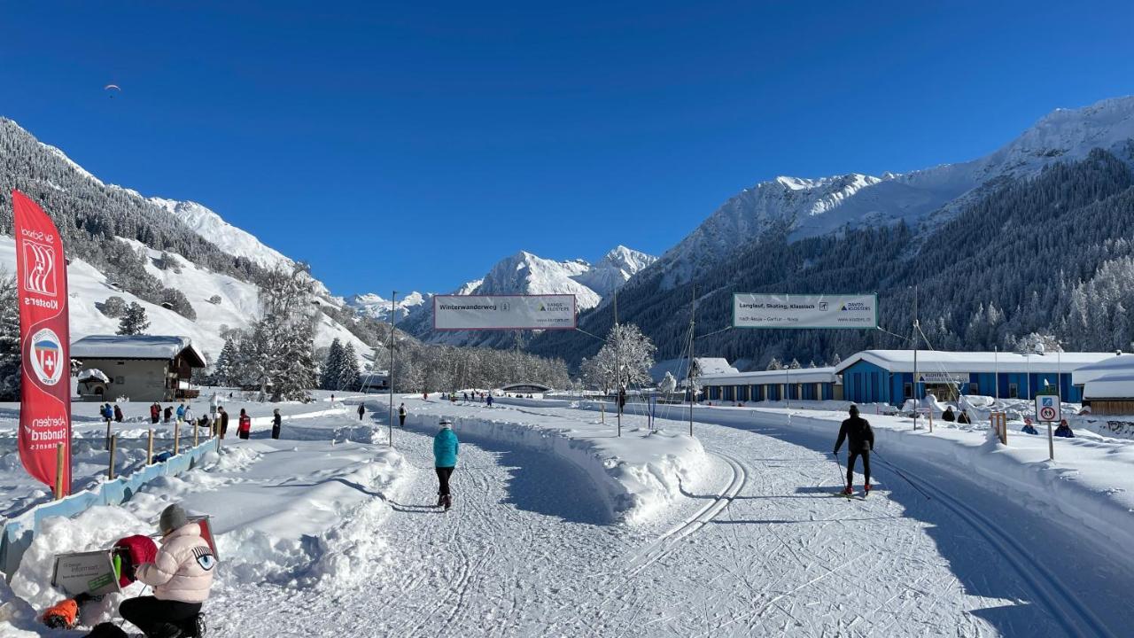 Ferienwohnung Mit Idyllischer Aussicht Klosters Dış mekan fotoğraf